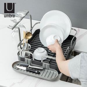 umbra沥水架厨房多功能收纳层架碗碟架杯子水槽边台面放碗架置物