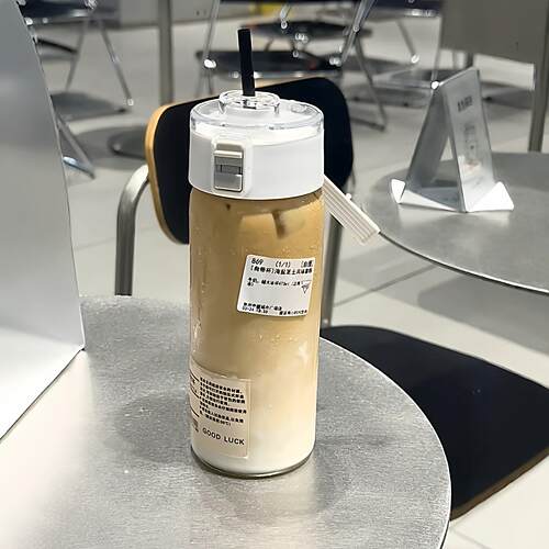 manner自带杯耐高温健身水杯便携随手杯上班族咖啡杯透明塑料杯子