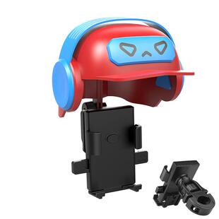 手架挡雨帽遮阳小伞电动车摩托车小头盔手机架外卖男挡雨神器