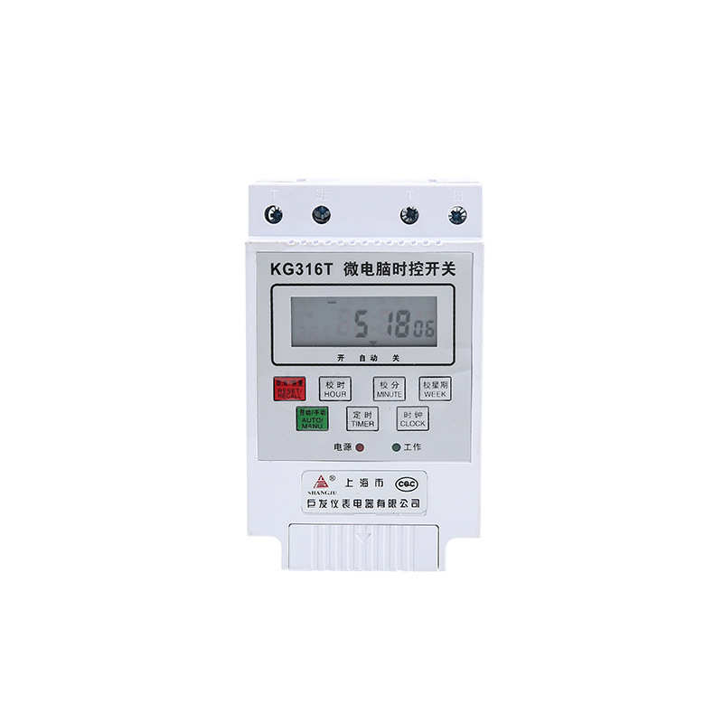 巨发微电脑时控开关黑白两色KG316T二回路控制器现货