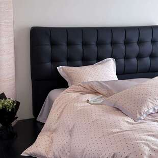 数码 印花兰精天丝四件套凉感冰丝4件套清新少女心粉色夏天被套单