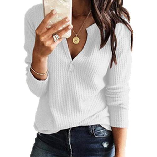 Women's knitted sweater collar long sleeved top T 桖