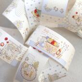 狐尾与纸月亮原创｜期现货台湾和纸手帐拼贴胶带盐系可爱闪砂