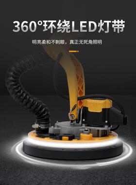 墙面无刷打子磨新款皮带式超轻电动长杆万向静音墙砂面腻纸SSF机
