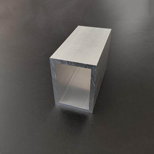 铝合金方管50x70x5mm硬质空心方通型材工业铝方通50*70*5方管米价