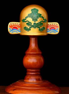 黄铜摆件书帽桌创件E234C-1状元状摆到黄意铜