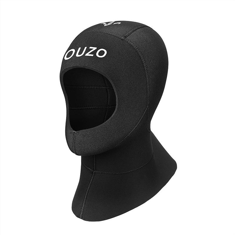 O潜ZO5mm连肩潜水头套加厚水U帽防寒工保暖浮潜冲浪冬泳游泳BM500