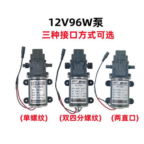 直流DC12V96W车载洗车水泵高压家用可携式洗车水泵电动喷雾器泵