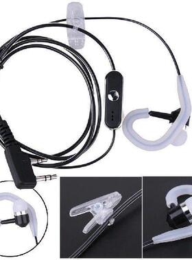 2 Pin Radio Earphone PTT MIC K Plug Radio Earpiece Headset
