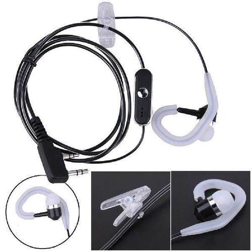 2 Pin Radio Earphone PTT MIC K Plug Radio Earpiece Headset