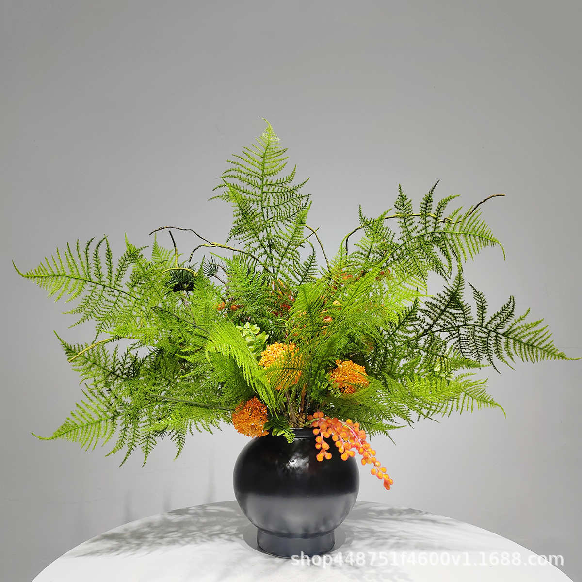 新中式仿真插花假花果子家居酒店仿真花绿植盆景植物整体软装摆件