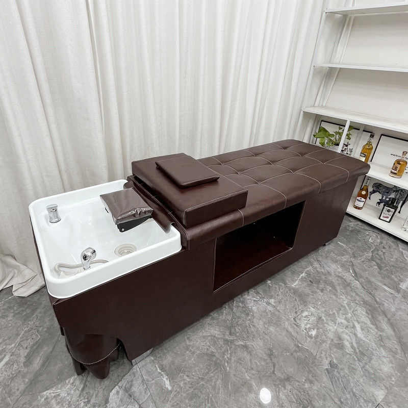 MHY包邮洗头床理发店专用全躺床美容美发泰式网红平躺舒适按摩床