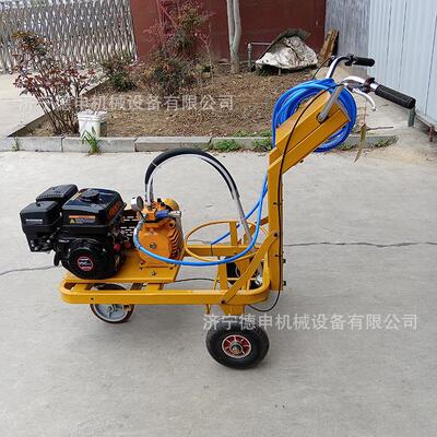 车库冷喷划线机 小型筑路设备省时省力 易操作公路标识画线机