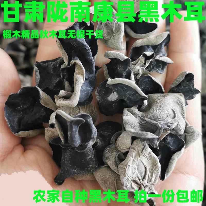 西北特产甘肃陇南康县木耳椴木小碗耳黑木耳山珍干木耳250克包邮