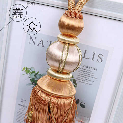 窗帘挂球西瓜挂球 欧式品质窗帘挂球流苏配件窗帘扣窗帘绑绳一对