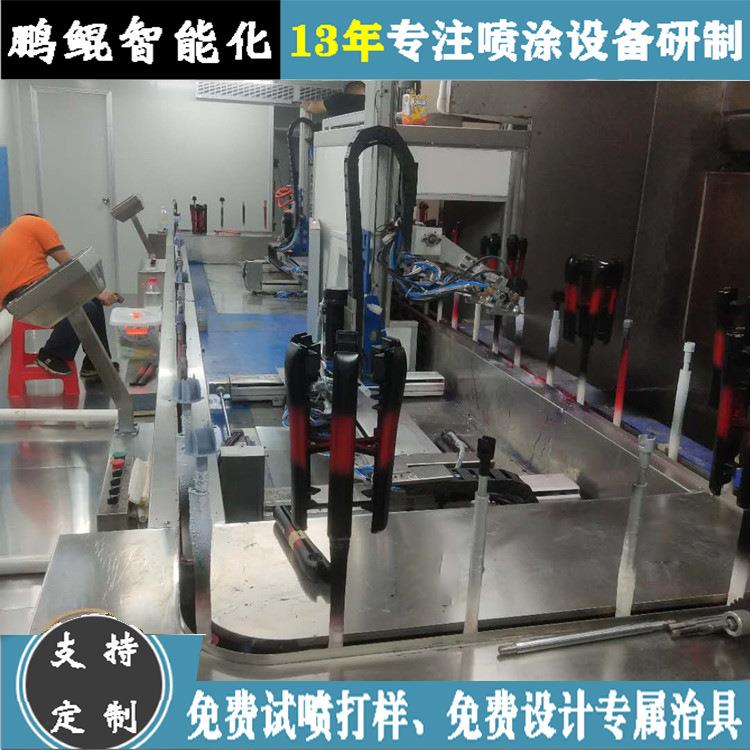 大朗拉发器3轴联动喷漆环形线 烫发器自动喷涂设备 喷油机现机