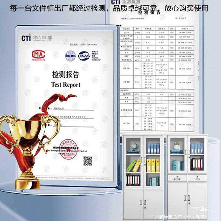 铁皮钢制务办公带室文件柜档案柜SX-781资料柜财凭储证锁抽屉矮柜