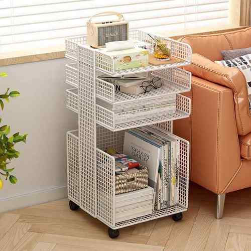 桌下置无品牌/物可桌动小移书架书架旁收纳置物架简易办公室置物