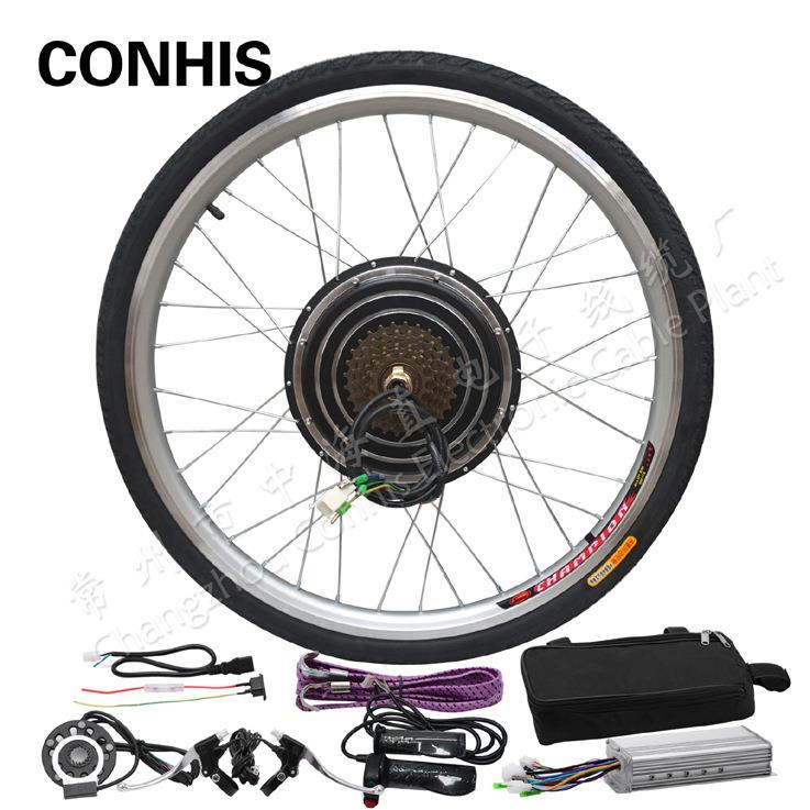 20寸48v800w电动自行车改装套件前后轮
