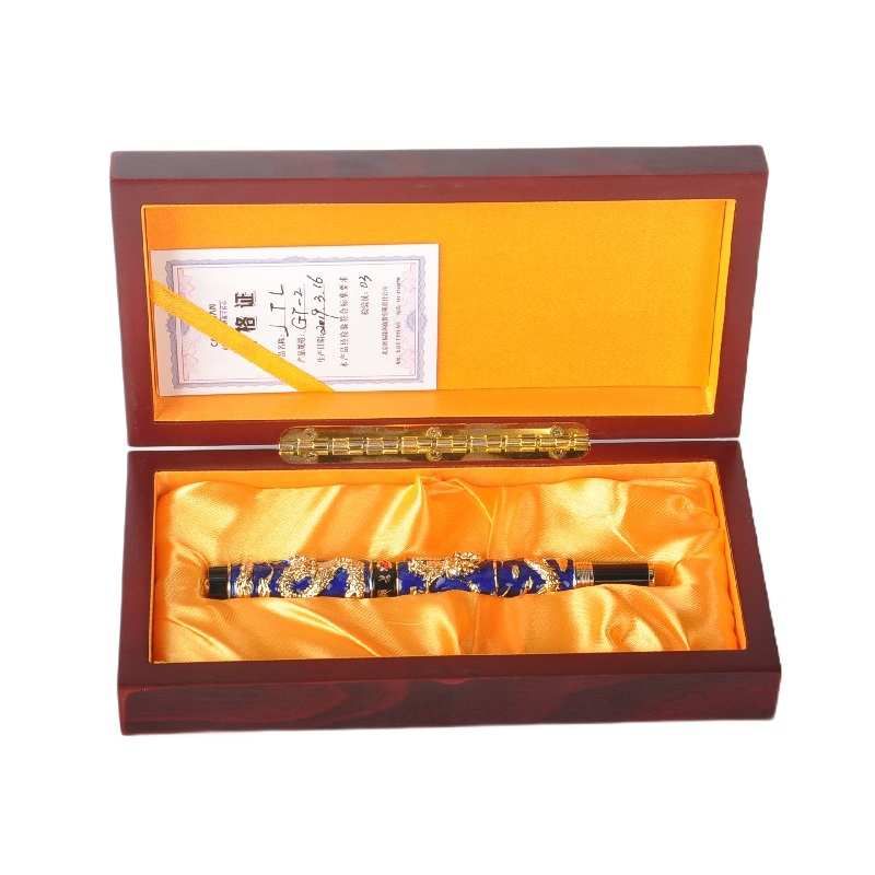 景泰蓝笔签字笔钢笔生肖龙笔北京工艺礼品送老外伴手礼会议礼品