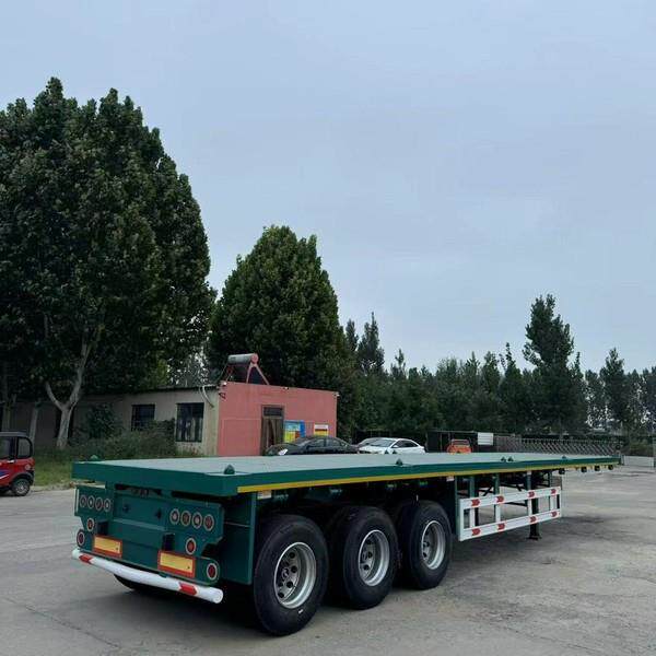 平板拖车半挂车 集装箱运输半挂车 集装运输 拖车 跨境销挂车