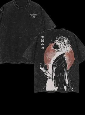 Unisex Oversize Retro Vintage Limited Zenitsu Agatsuma Demon