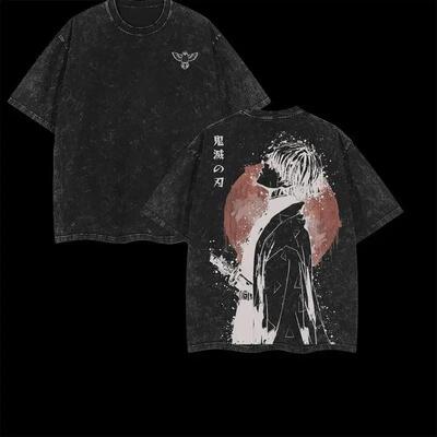 Unisex Oversize Retro Vintage Limited Zenitsu Agatsuma Demon