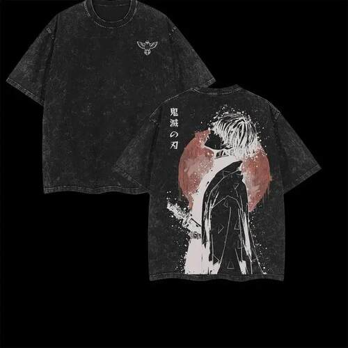 Unisex Oversize Retro Vintage Limited Zenitsu Agatsuma Demon