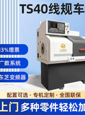 TS40小型数控车床线规机床全自动送料机 数控铣床五金不锈钢加工
