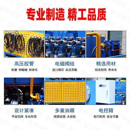 定大功率多电机泵组非标压11KW-12-液压系统大图型液站来来样定做