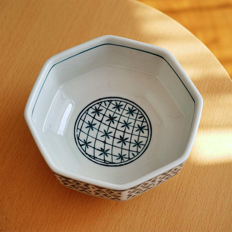 日式陶瓷餐具汤碗面碗复古大号米饭碗八角平钵创意家用水果沙拉碗