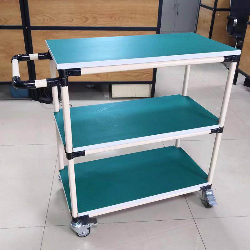 厂家直防静电周转车工具箱QOV手推销车层物料架功能多多移动小推