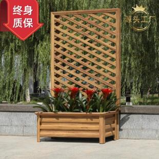 铝合金种植箱爬藤架户外栅栏花园攀爬花架防腐锈阳台隔断网格花箱