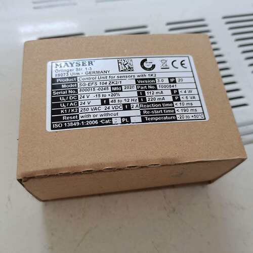 采购德国MAYSER继电器1000841SG-EFS104ZK2/1现货