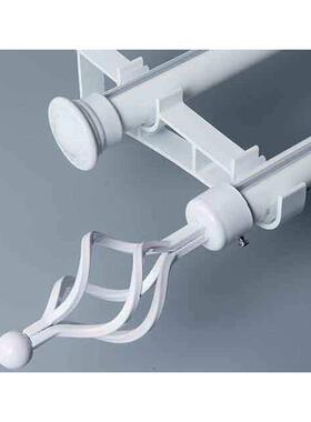 杆杆合金北欧杆艺术罗丰园加厚金制色静音马单双定制黑白简约窗帘