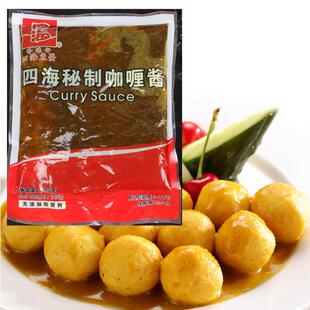 四海咖哩酱125克*10包 鱼蛋鱼丸汤底料牛杂汤底便利店厂家授权