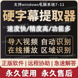 硬字幕提取软件视频字幕转文字画面区域文字识别文案提取word工具