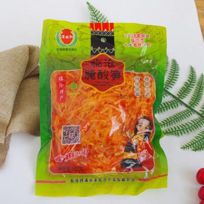 云南特产正宗临沧老坛酸笋500g 傣味酸竹笋丝农家腌制 临翔区酸笋