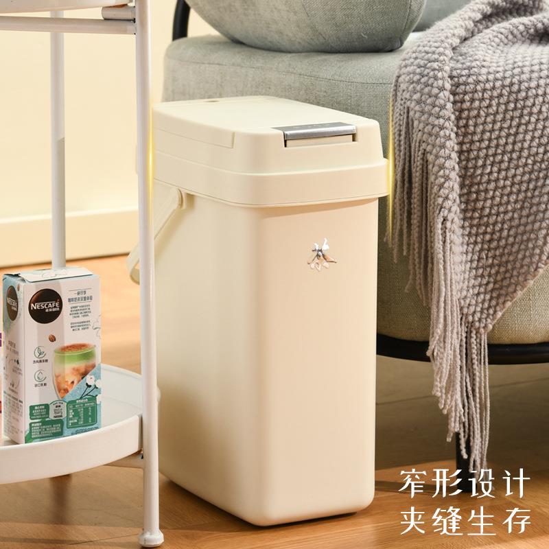 新品奶色茶水桶家优企用油茶公室茶渣桶干湿分离具配件窄型提手水图片
