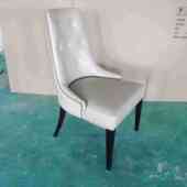 轻奢欧式 椅子 后现代实木餐椅样板房舒适洽谈书房单椅高端大气美式