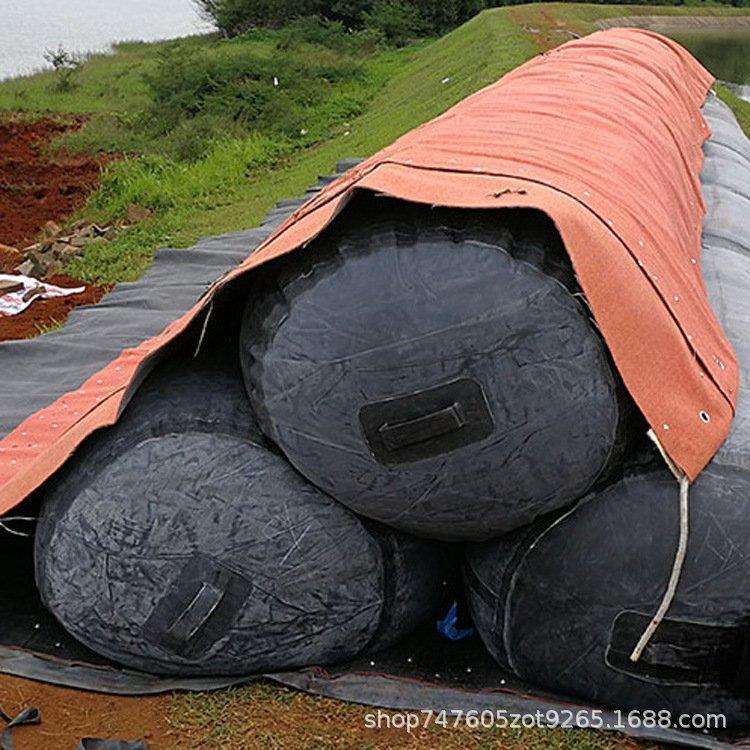 抗洪抢险橡胶式挡水坝1.5米充水防洪子堤防渗漏软体拦水墙