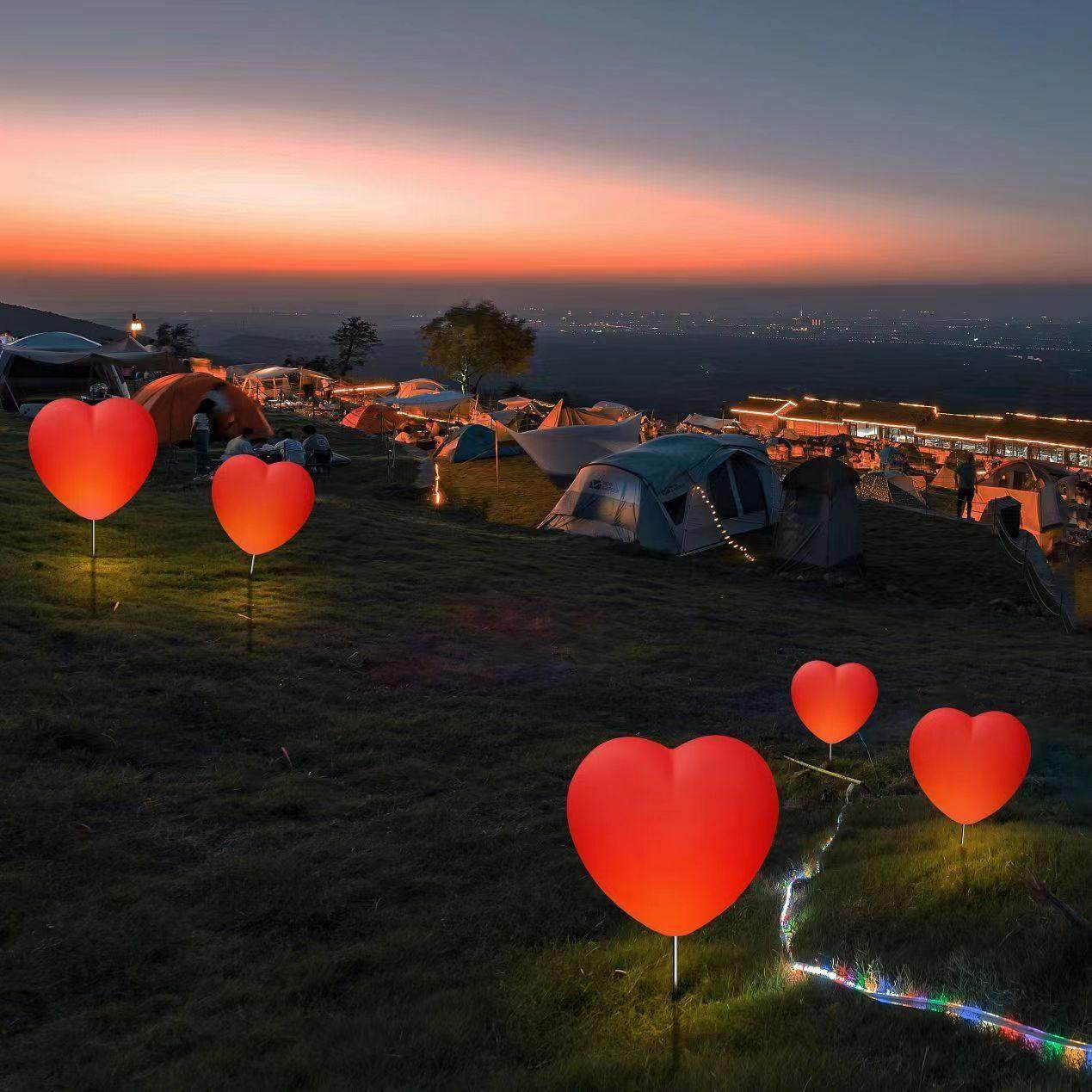 led发光爱心形灯户外草坪装饰灯广场景区互动道具网红商场景观灯,家装灯饰光源,景观庭院灯饰,淘宝优惠券,粉丝福利购,淘宝优惠卷