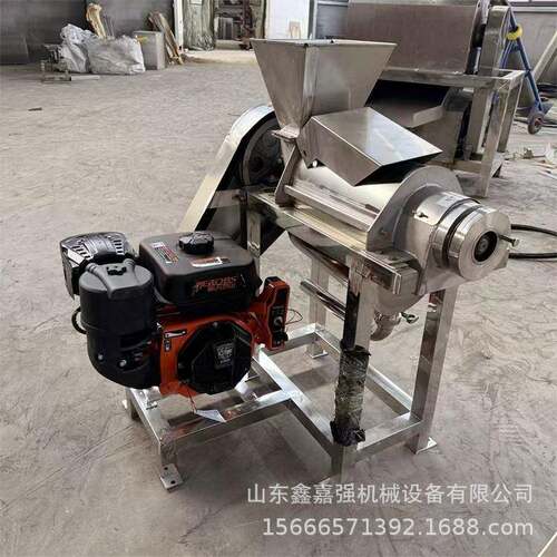 果蔬大型榨汁设备商用大产量挤汁机械柠檬黄梨生姜破碎榨汁机