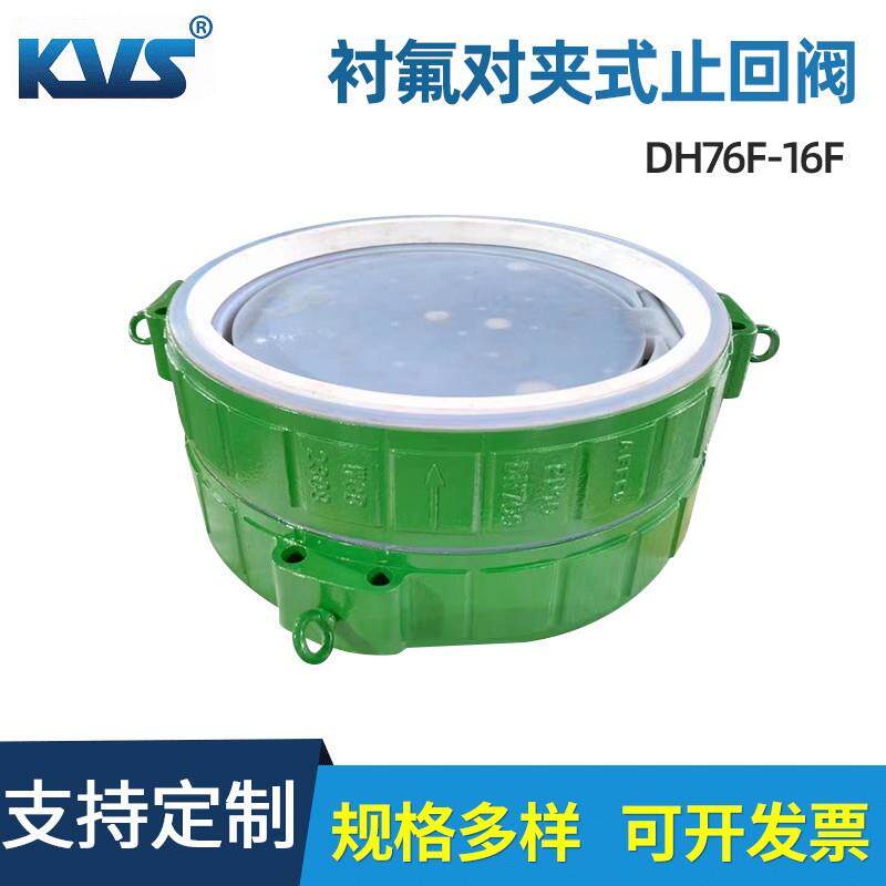 厂家供应 衬氟对夹式止回阀 DH76F46-16C 全衬F46对夹式止回阀