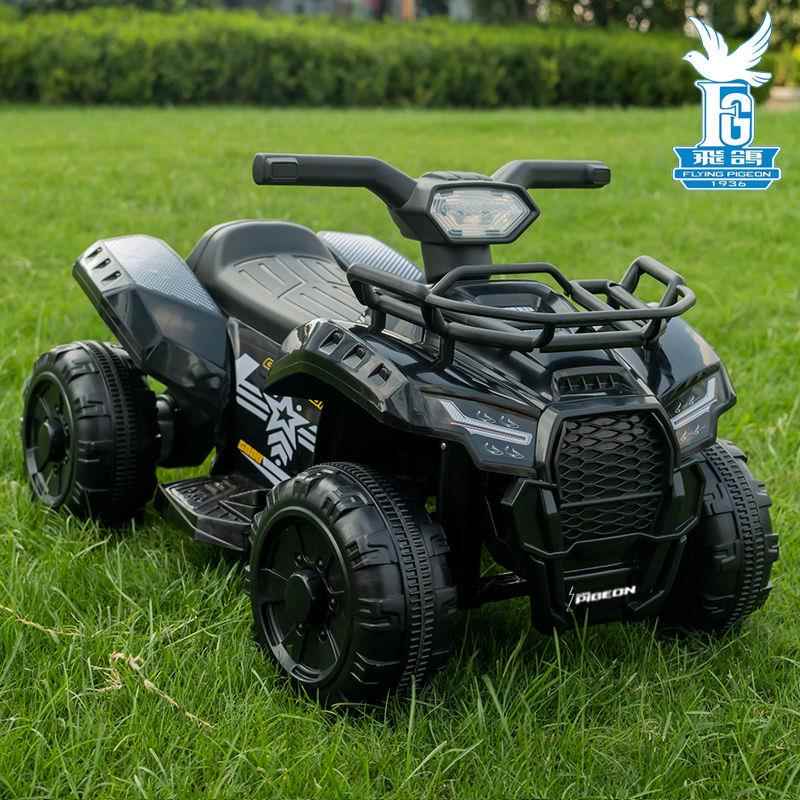 正品儿童新款儿童电动托摩遥控宝宝四轮车越野车充电小玩孩具车可