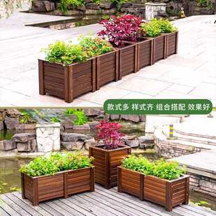 果树工程箱耐用正方形花盆箱专用室内外种树庭院木花户外防腐种植