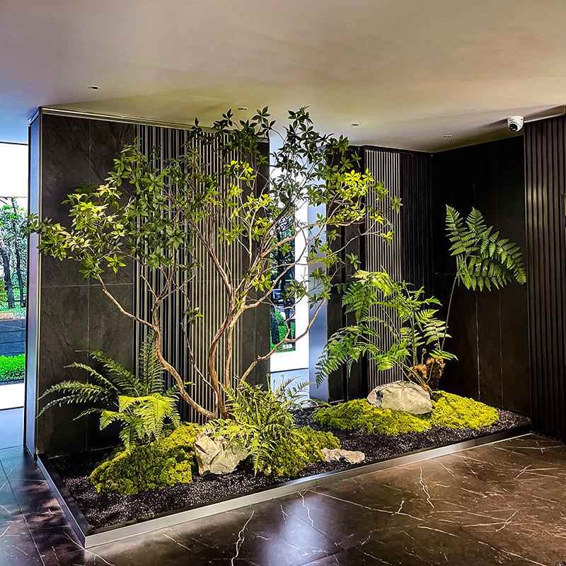 大精品马醉木绿植造橱景窗马醉木造植物室内型仿真榕树装饰树假树