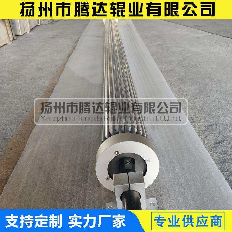 圆形型胶条展平辊舒展辊开幅辊橡胶PU条展开轴高速除皱辊扩幅辊棍
