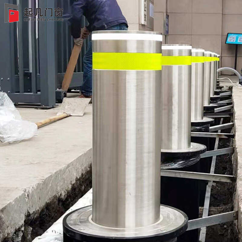不锈钢全自动升降柱液压柱防撞伸缩路障小区学校防撞隔离桩厂家