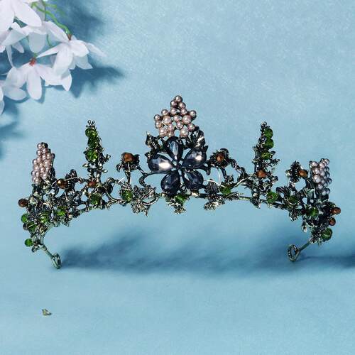 Headwear Wedding Dress Hair Accessories Pearl Noble Crown